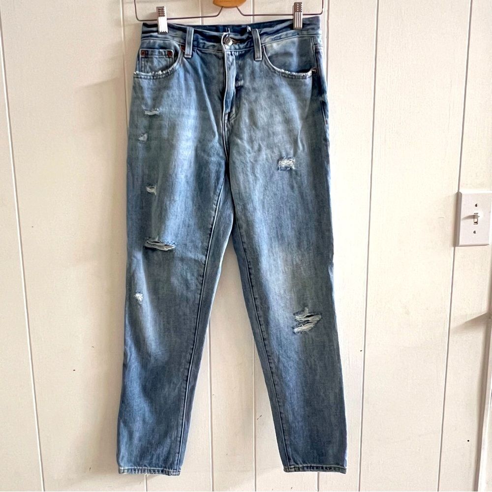 PISTOLA Presley Distressed Straight-Leg Jeans
